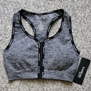 Bebe Seamless Zip Sports Bra